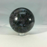 Indigo Gabbro Sphere 180302 48mm Stone of Healing Metaphysical Clarity Spiritual