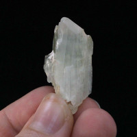 MeldedMind Rough Green Kunzite Specimen 1.50in Natural Green Crystal 170443