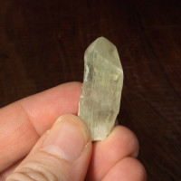 MeldedMind Rough Green Kunzite Specimen 1.69in Natural Green Crystal 170442