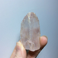 MeldedMind Rough Pink Kunzite Specimen 2.38in Natural Crystal Stone 007