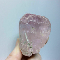 MeldedMind Rough Pink Kunzite Specimen 2.06in Natural Crystal Stone 009