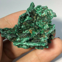 MeldedMind Rough Malachite Specimen 1.61in Natural Green Crystal 170915