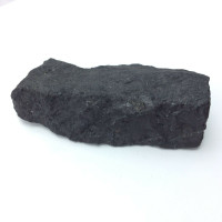 MeldedMind Unpolished Rough Shungite Specimen 4.50in Natural Black Stone 180102