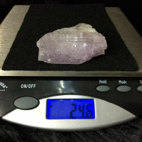 MeldedMind Rough Purple & Clear Kunzite Specimen Natural Crystal Stone 010