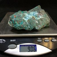 MeldedMind Rough Chrysocolla with Druzy Specimen 3.69in Natural Green Crystal #4