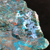 MeldedMind Rough Chrysocolla with Druzy Specimen 3.69in Natural Green Crystal #4