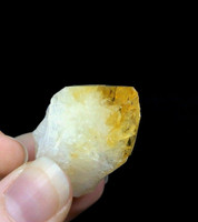 Natural Rough Citrine Point #15 Crystal Mineral Specimen Orange White