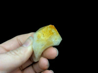 Natural Rough Citrine Point #15 Crystal Mineral Specimen Orange White