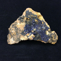 MeldedMind Natural Rough Azurite Specimen 2.16in x 1.62in Blue Crystal 53