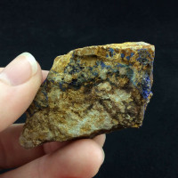 MeldedMind Natural Rough Azurite Specimen 2.22in x 1.20in Blue Crystal 51