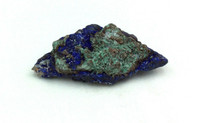 MeldedMind Natural Rough Azurite Specimen 1.87in x .89in Blue Crystal 150127