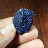 MeldedMind Natural Rough Azurite Specimen .96in x .84in Blue Crystal 160771