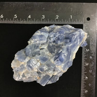 MeldedMind Rough Blue Calcite Specimen 5.57in Natural Blue Crystal 180625