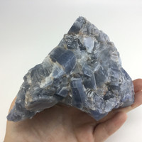 MeldedMind Rough Blue Calcite Specimen 5.43in Natural Blue Crystal 180627