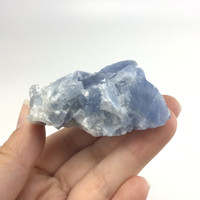 MeldedMind Rough Blue Calcite Specimen 2.38in Natural Blue Crystal 160705