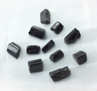 Bag of Ten (10) Black Tourmaline Chips 180115 Stone of the Healer Metaphysical