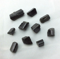 Bag of Ten (10) Black Tourmaline Chips 180114 Stone of the Healer Metaphysical