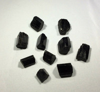 Bag of Ten (10) Black Tourmaline Chips 180105 Stone of the Healer Metaphysical