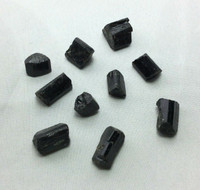 Bag of Ten (10) Black Tourmaline Chips 180106 Stone of the Healer Metaphysical