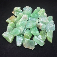 MeldedMind One (1) Rough Green Calcite Tumbles Natural Green Crystal