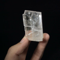 MeldedMind Clear and Pink Calcite 1.59in 1.5oz Natural Pink Crystal 171218