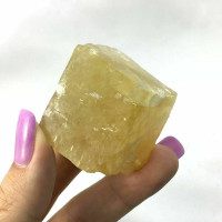 MeldedMind Rough Honey Amber Calcite Specimen 1.37in Natural Crystal 180724