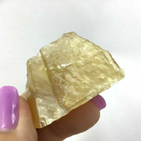MeldedMind Rough Honey Amber Calcite Specimen 1.74in Natural Crystal 180715