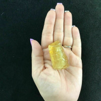 MeldedMind Rough Honey Amber Calcite Specimen 1.74in Natural Crystal 180715