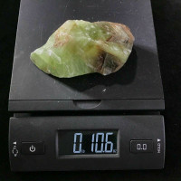 MeldedMind Rough Green Calcite Specimen 4.23in Natural Green Crystal 180782