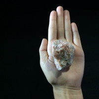 MeldedMind Rough Strawberry Pink Calcite Specimen Natural Pink Crystal 170808