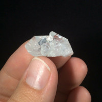 MeldedMind Apophyllite Tip Specimen 1in Natural White Crystal Point 180315