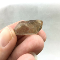 MeldedMind DT Phantom Smoky Quartz Specimen 1in Natural Grey Crystal 1902-234