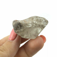 Amphibole Quartz Crystal Specimen 180604 33mm Polished Large Palm Stone Crystal