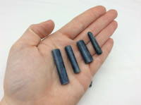 One (1) Natural Polished Blue Kyanite Wand 30-34mm Specimen Mineral