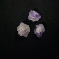 MeldedMind Set of 3 Phantom Amethyst Specimen Natural Purple Crystal 170804