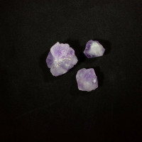 MeldedMind Set of 3 Phantom Amethyst Specimens Natural Purple Crystal 170805