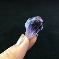 MeldedMind Natural Rough Amethyst Point 1.10in Brazil Purple Crystal 170891