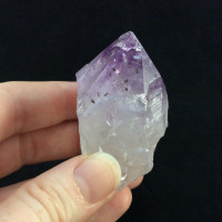 MeldedMind Natural Rough Amethyst Point 2.31in Brazil Purple Crystal #53