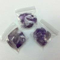 MeldedMind One (1) Set of 5 Amethyst Specimen Points Natural Purple Stone 200601