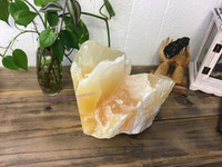 MeldedMind XL All natural orange calcite specimen 1905-275, energy crystals, ora