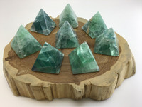 MeldedMind One (1) Polished Green Fluorite Pyramid 1.5 inch Natural Crystal 735