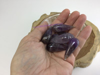 MeldedMind(1) Auralite 23 Teardrop Pendants without Jump Ring Quartz Jewelry 804