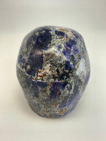 Large Sodalite Crystal Skull 6.7 in 4.7 lbs display home decor specimen