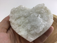 Clear Quartz Crystal Cluster Geode Heart Brazil Display Decor Healing Energy