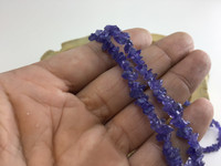 Genuine Tanzanite crystal beaded necklaces blue beads cystal energy