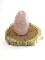MeldedMind Rose Quartz Free form Display Piece, 5in, crystal healing love stone