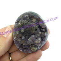 MeldedMind Grape Agate Egg Geode Botryoidal Natural Purple Grey Crystal 755