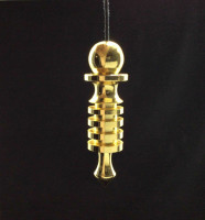 One (1) Medium Golden Metal Isis Pendulums Metaphysical Crystal Healing