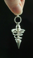 Silver Plated Vortex Pendulum-Metaphysical Crystal Healing Reiki