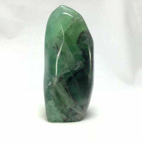 Polished Fluorite Freeform 181168-94mm Green Purple Sculpture Decor